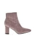 Halston Gray Brown Ankle Boots Size 7 - photo 1