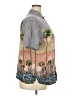 Assorted Brands 100% Rayon Tropical Gray Short Sleeve Blouse Size XXL - photo 4