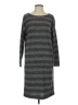 Lou & Grey Stripes Gray Casual Dress Size S - photo 1