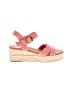 TOMS Pink Brown Wedges Size 6 - photo 1
