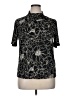 Trisha Tyler Black Short Sleeve Blouse Size XL - photo 1