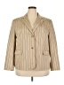 Talbots Stripes Gold Blazer Size 18 - photo 1