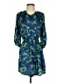 Aqua 100% Polyester Paisley Blue Casual Dress Size XS - photo 1