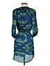 Aqua 100% Polyester Paisley Blue Casual Dress Size XS - photo 2