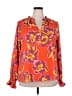 Magaschoni 100% Polyester Orange Long Sleeve Blouse Size XXL - photo 1