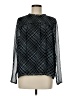 CeCe 100% Polyester Black Long Sleeve Blouse Size M - photo 1