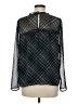 CeCe 100% Polyester Black Long Sleeve Blouse Size M - photo 2