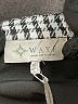 WAYF 100% Recycled Polyester Houndstooth Silver Casual Skirt Size XL - photo 4
