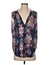 Olivaceous 100% Polyester Paisley Blue 3/4 Sleeve Blouse Size S - photo 1