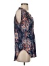 Olivaceous 100% Polyester Paisley Blue 3/4 Sleeve Blouse Size S - photo 4