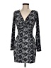 Divided by H&M Print Gray Cocktail Dress Size 8 - photo 1