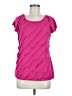 AB Studio Pink Short Sleeve Top Size M - photo 1