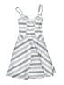 Blue Rain Stripes Gray White Cocktail Dress Size XXS - photo 1