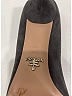 Prada 100% Suede Gray Suede Scallop Pointed Heels Size EU 37 1/2 - photo 5