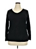 JM Collection Black Long Sleeve Top Size 2X - photo 1