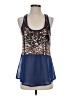 Audrey Ann 100% Polyester Blue Sleeveless Top Size S - photo 1
