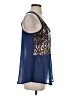 Audrey Ann 100% Polyester Blue Sleeveless Top Size S - photo 4