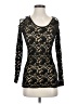T Party Black Long Sleeve Top Size S - photo 1