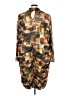 Ashley Stewart 100% Polyester Print Brown Casual Dress Size 34/36 - photo 2