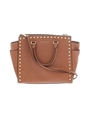 MICHAEL Michael Kors Leather Satchel (view 1)
