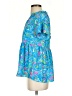 Lilly Pulitzer 100% Polyester Paisley Blue Short Sleeve Blouse Size L - photo 5
