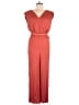 Ann Taylor Factory 100% Polyester Solid Red Jumpsuit Size 10 - photo 1