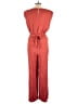 Ann Taylor Factory 100% Polyester Solid Red Jumpsuit Size 10 - photo 2