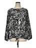 Ruby Rd. 100% Polyester Animal Print Black Silver Long Sleeve Blouse Size 1X - photo 1