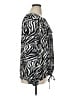Ruby Rd. 100% Polyester Animal Print Black Silver Long Sleeve Blouse Size 1X - photo 4