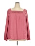 Weekend Suzanne Betro 100% Polyester Pink Long Sleeve Blouse Size 2X - photo 1