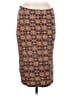 Bobeau Print Brown Casual Skirt Size M - photo 1