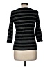 I. Madeline Stripes Black 3/4 Sleeve Top Size M - photo 2