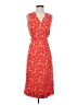 Harold's 100% Polyester Floral Orange Casual Dress Size 2 - photo 1
