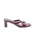 Brighton 100% Leather Burgundy Red Sandals Size 8 1/2 - photo 1