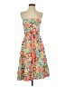 Spense 100% Polyester Floral Orange Cocktail Dress Size 4 - photo 1