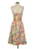 Spense 100% Polyester Floral Orange Cocktail Dress Size 4 - photo 2