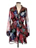 River Island 100% Polyester Print Red Cocktail Dress Size 12 - photo 1