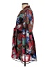 River Island 100% Polyester Print Red Cocktail Dress Size 12 - photo 5