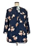 Daniel Rainn 100% Polyester Blue 3/4 Sleeve Blouse Size 2X - photo 2