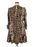 Scoop 100% Polyester Animal Print Brown Casual Dress Size 20 - photo 2