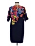 Ann Taylor LOFT 100% Polyester Print Blue Cocktail Dress Size S - photo 2