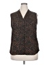Nordstrom Rack 100% Polyester Brown Sleeveless Blouse Size 2X - photo 1