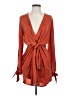 PrettyLittleThing 100% Polyester Orange Cocktail Dress Size 2 - photo 1