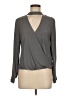 Forever 21 100% Polyester Gray Long Sleeve Blouse Size M - photo 1