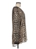 Millau 100% Polyester Animal Print Brown Long Sleeve Blouse Size M - photo 4