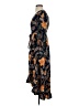 Blue Rain 100% Polyester Floral Orange Casual Dress Size S - photo 5