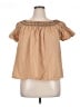 Old Navy 100% Cotton Tan Short Sleeve Blouse Size XL - photo 1