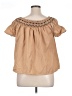 Old Navy 100% Cotton Tan Short Sleeve Blouse Size XL - photo 2