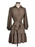 Max Studio 100% Polyester Brown Casual Dress Size XS - photo 1