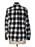 Express Plaid Black Long Sleeve Button-Down Shirt Size M - photo 2